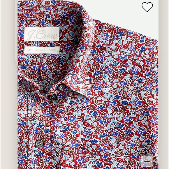 JCrew Classic-fit silk shirt in floral. Size 0. - Picture 16 of 16